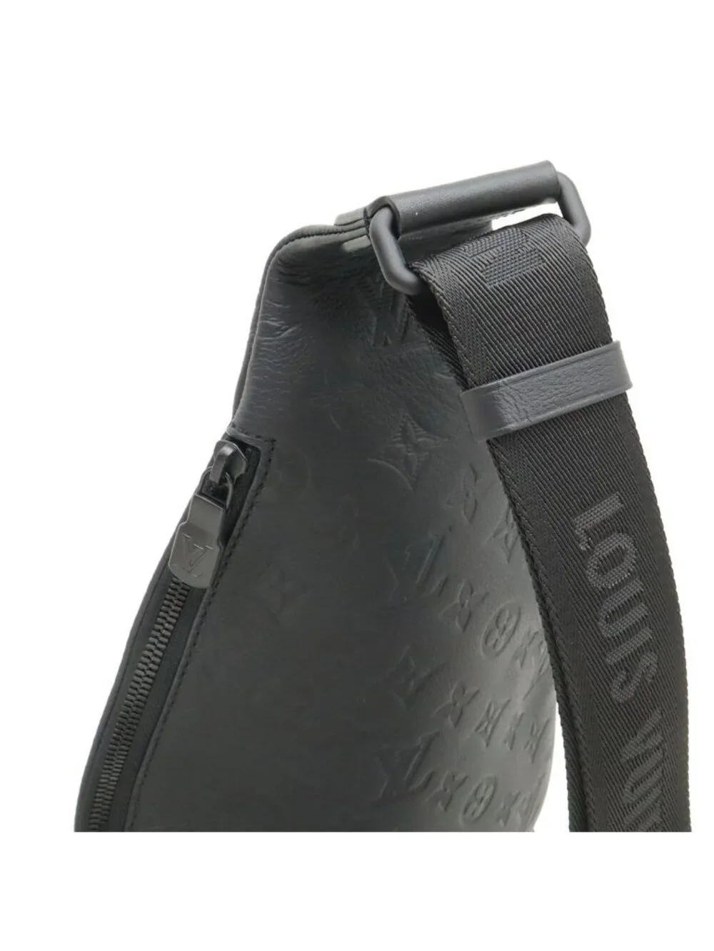 Louis Vuitton Monogram Shadow Duo Sling Bag Noir Black Coin
